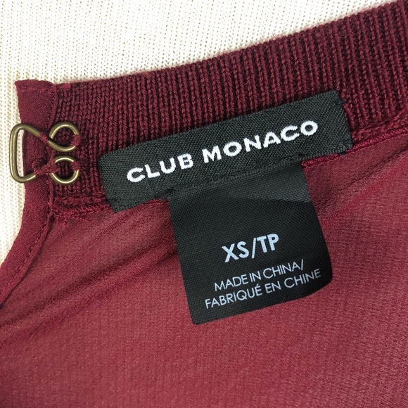 Club Monaco red sheet top tunic size Xs - Picture 5 of 8